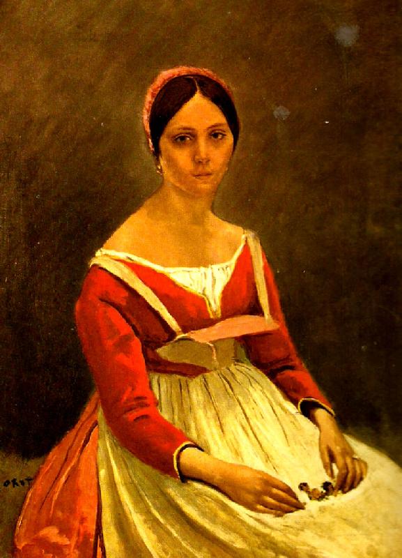 camille corot portratt av madame legois France oil painting art